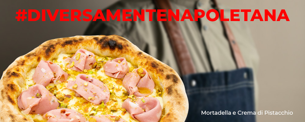 Pizza Mortadella e Crema di Pistacchio